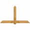 Ekena Millwork Eugene Rough Sawn Timber Gable Bracket, Western Red Cedar, 72"W x 42"H x 6"D x 6"F, 14/12 Pitch GBW072X42X0606EUG00RWR - alternate 1